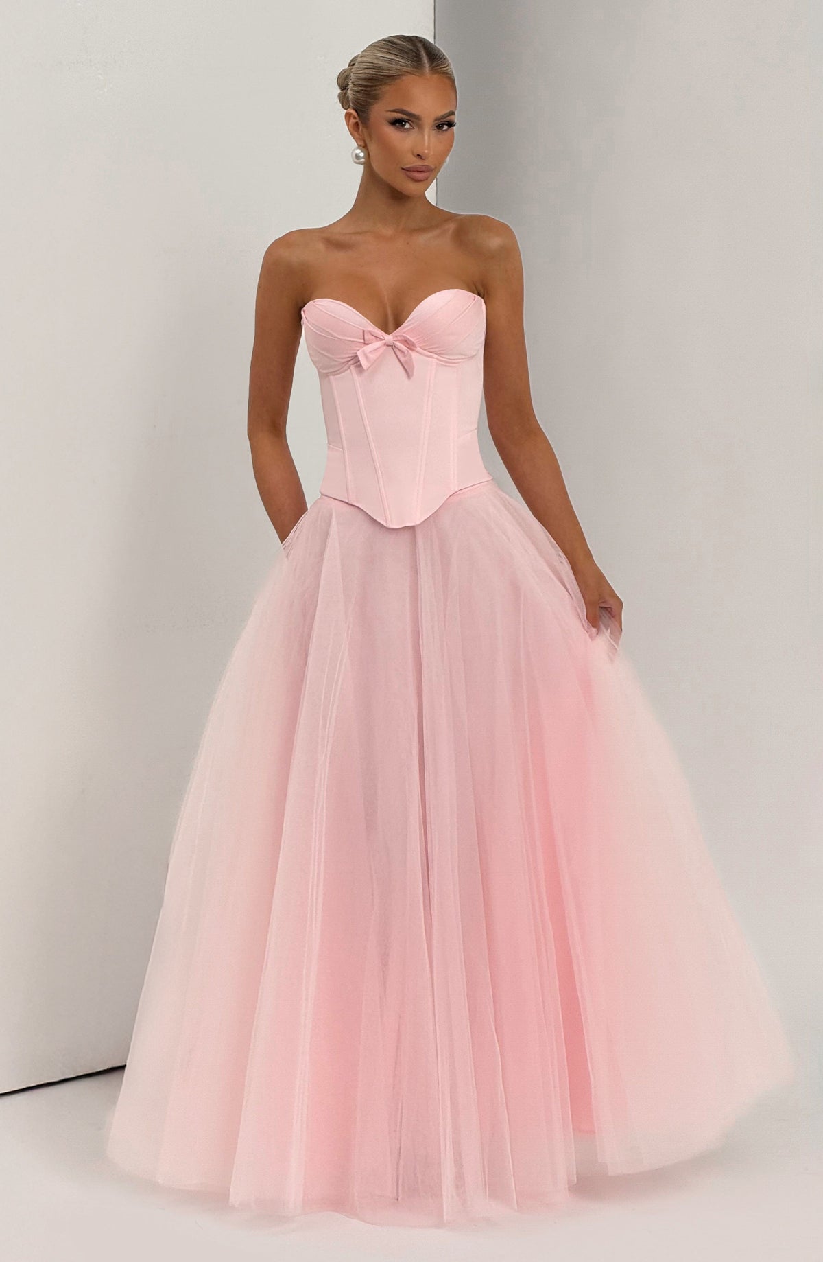 Ethelia Maxi Skirt in Blush