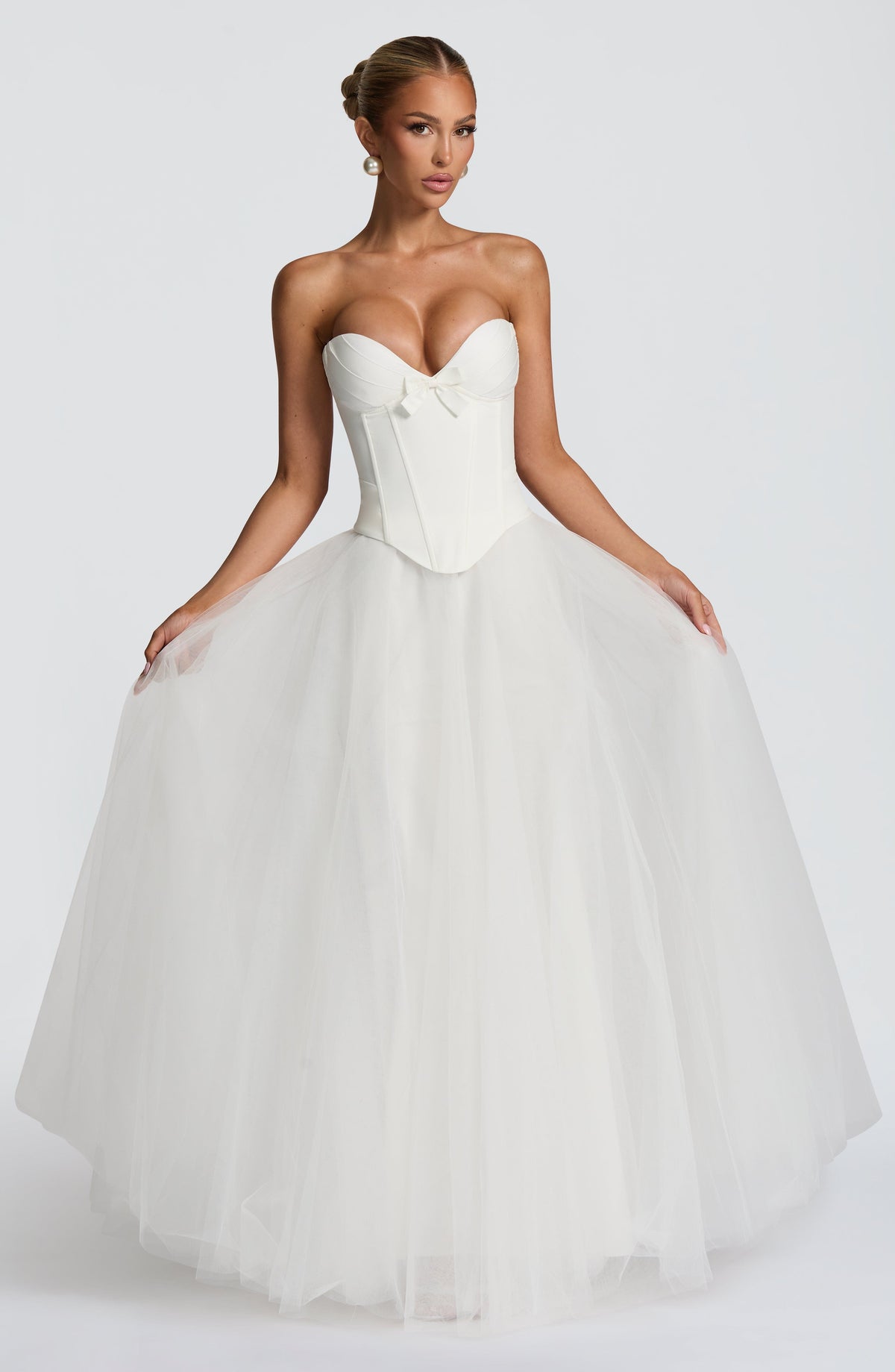 Ethelia Maxi Skirt in Ivory