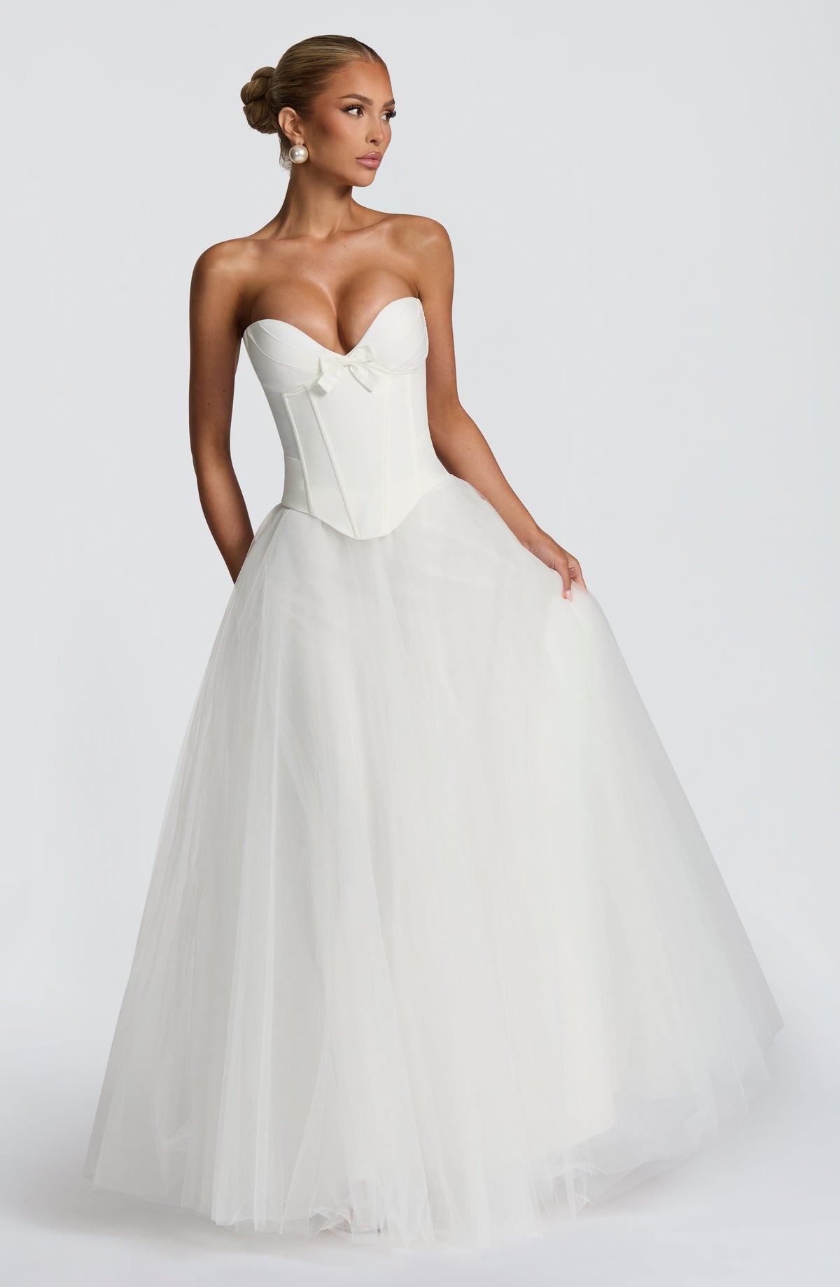 Ethelia Maxi Skirt in Ivory