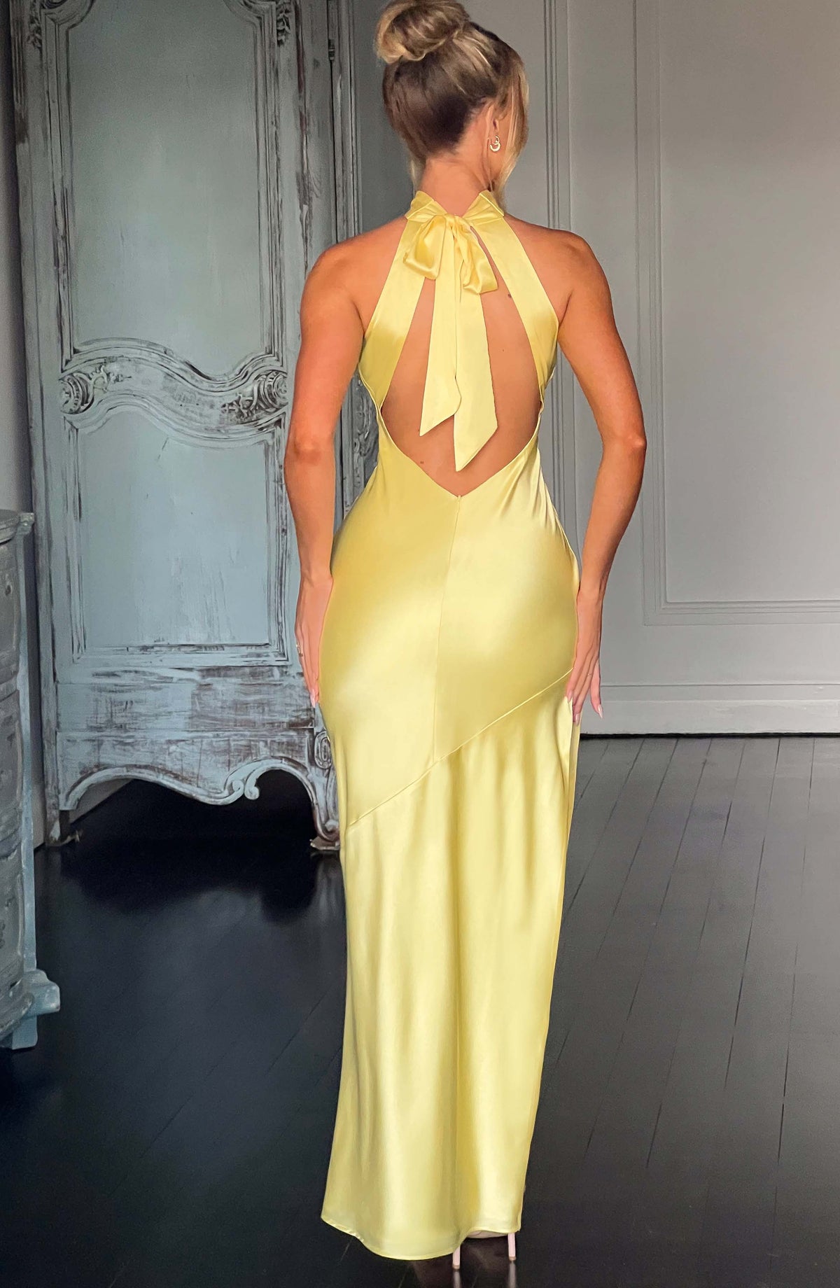 Ettara Maxi Dress in Lemon