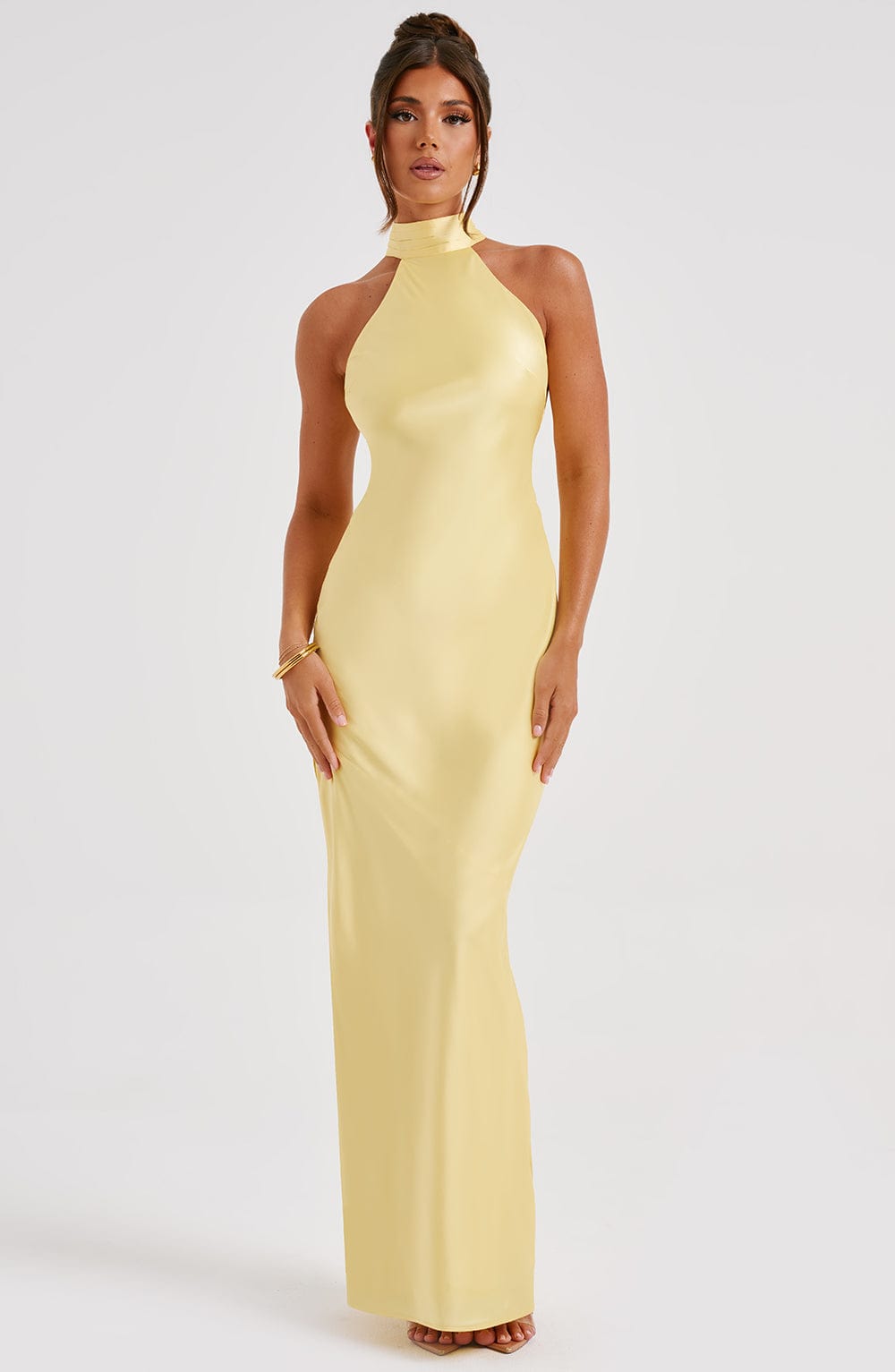 Ettara Maxi Dress in Lemon