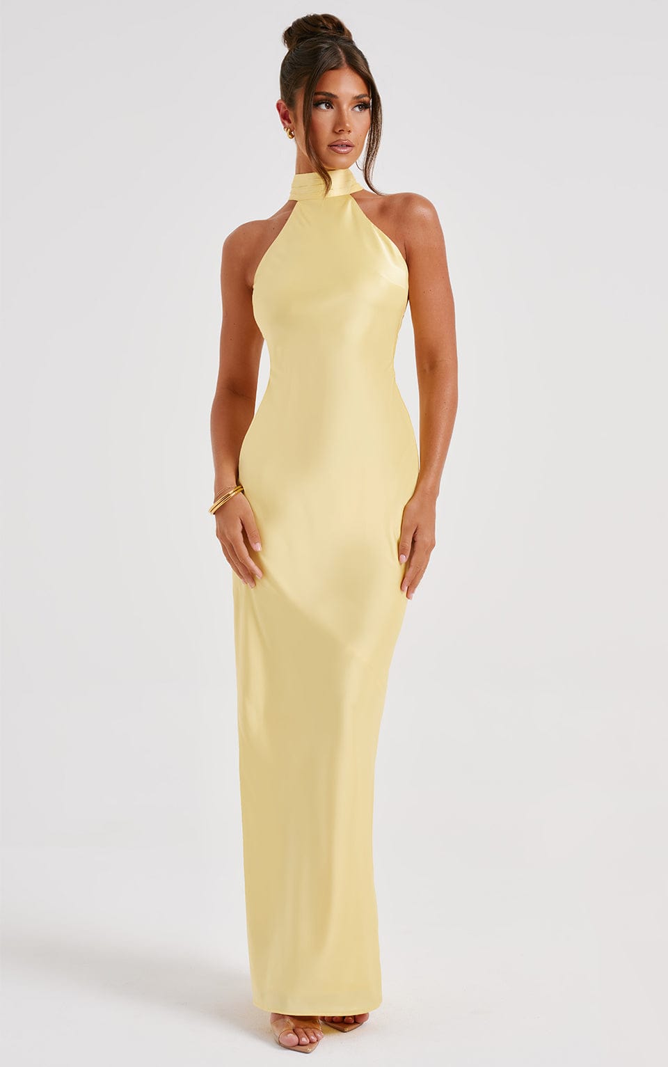 Ettara Maxi Dress in Lemon