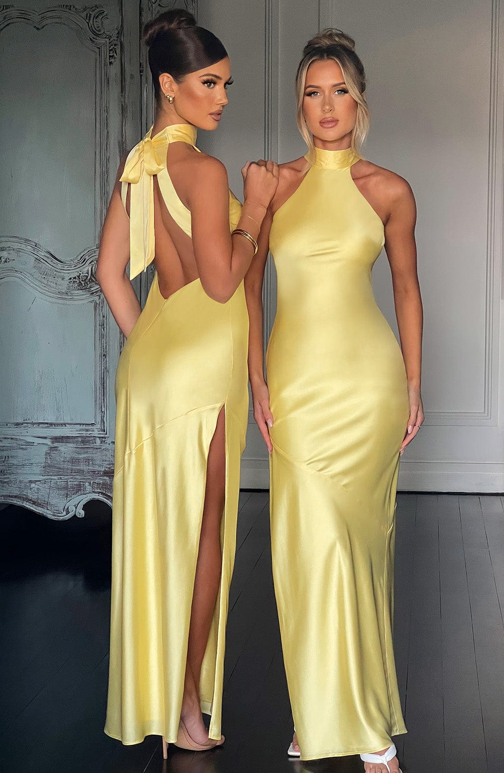 Ettara Maxi Dress in Lemon