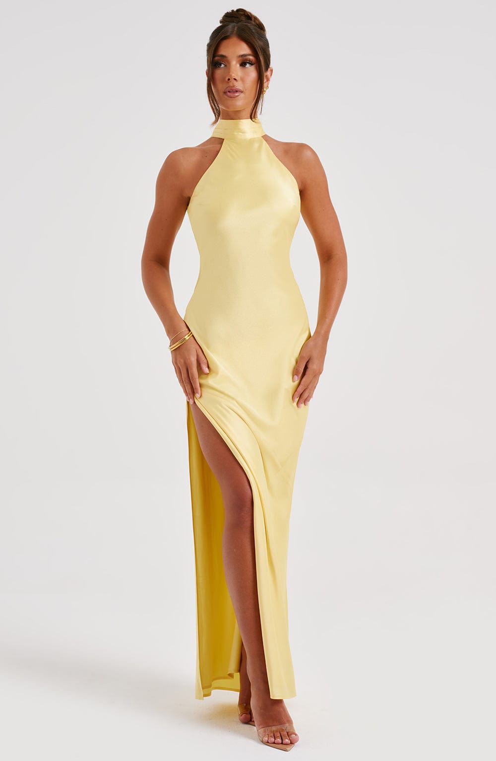 Ettara Maxi Dress in Lemon