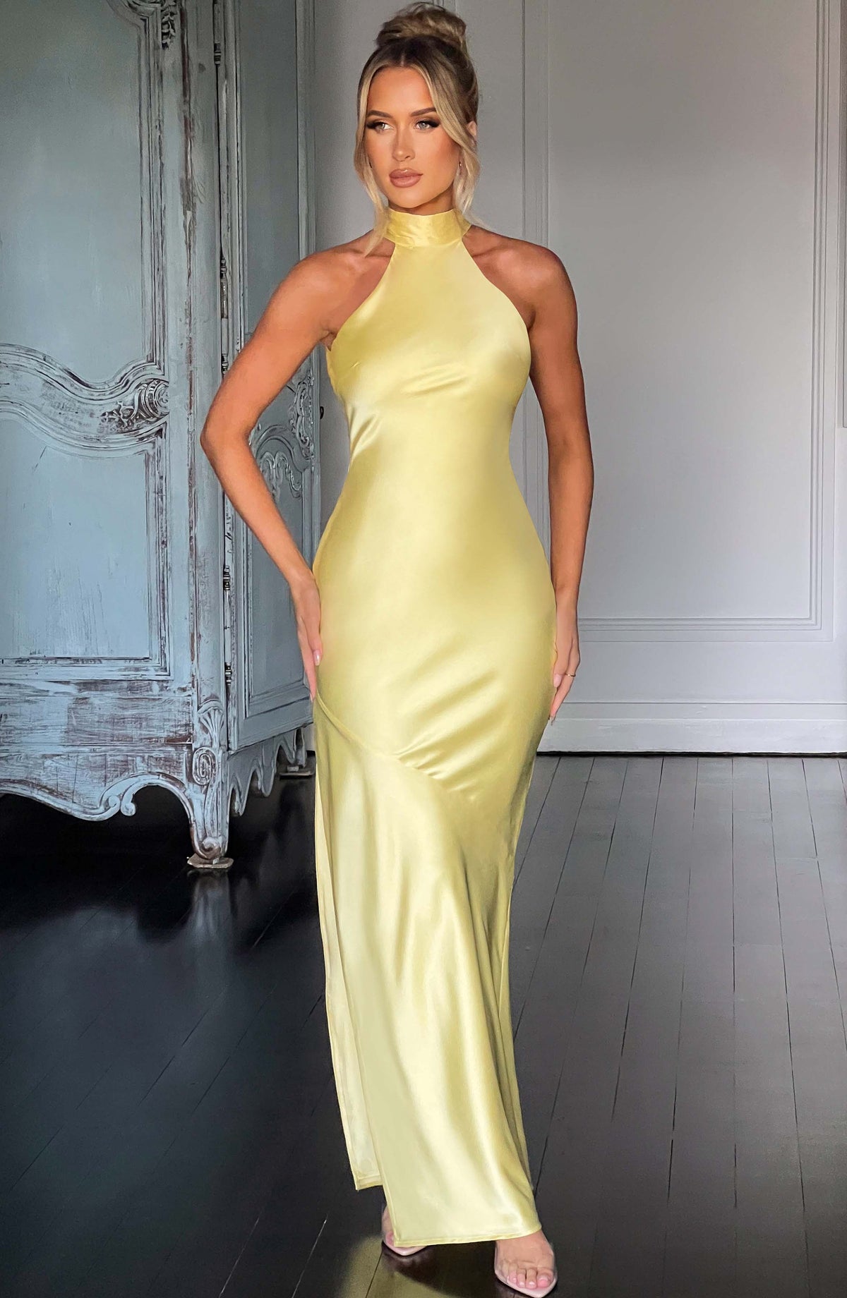 Ettara Maxi Dress in Lemon
