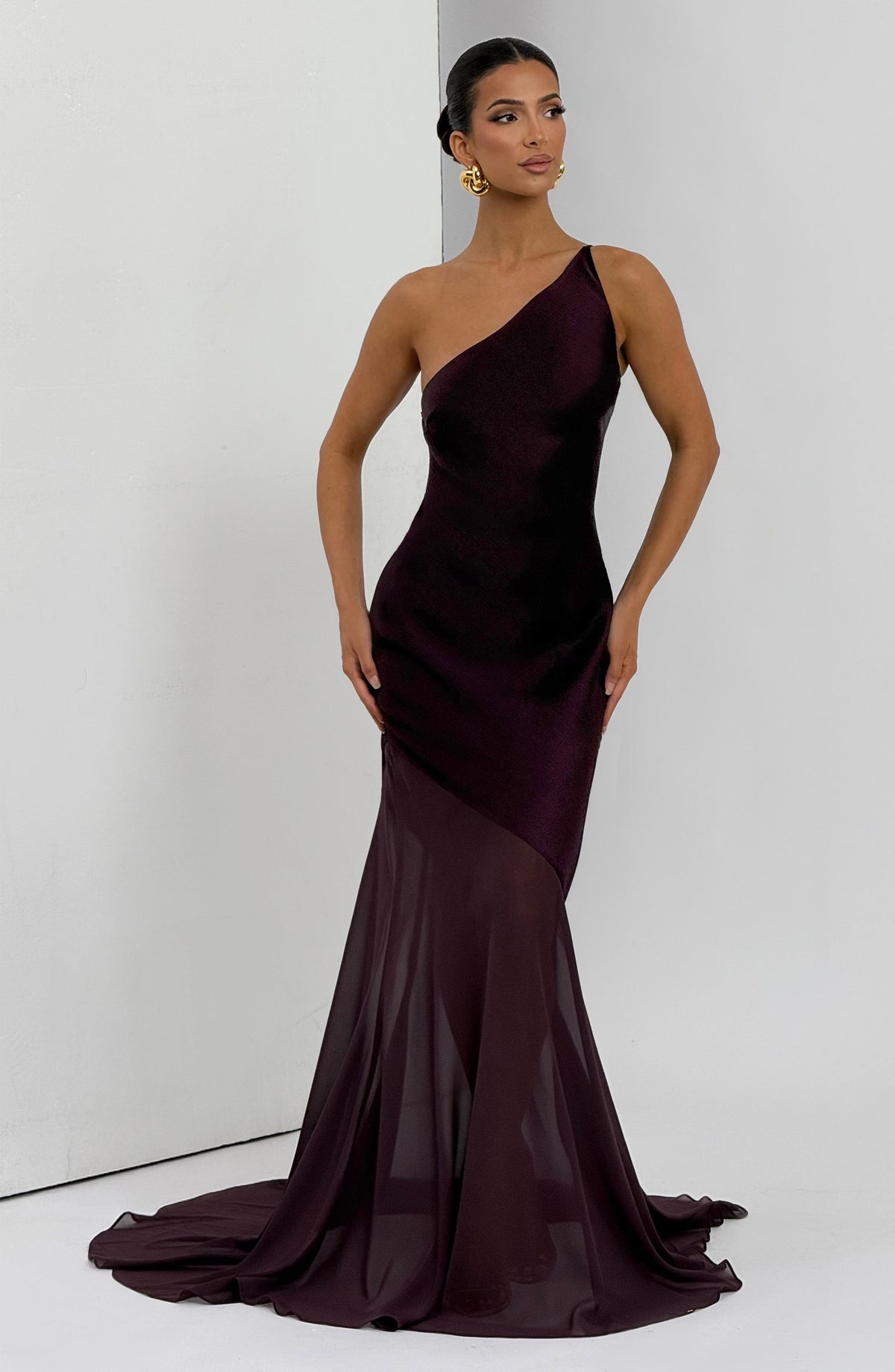 Fabelle Gown in Plum