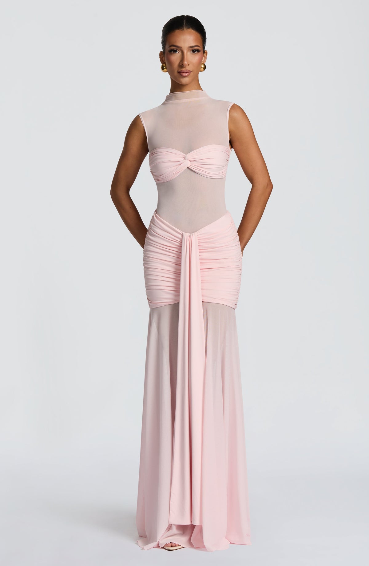Faelyn Maxi Skirt in Blush