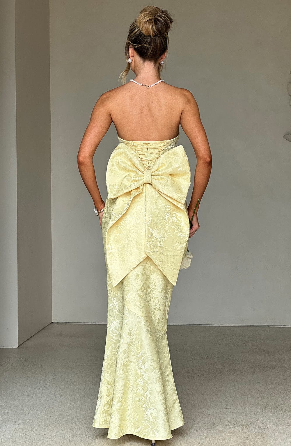 Felisia Maxi Dress in Lemon