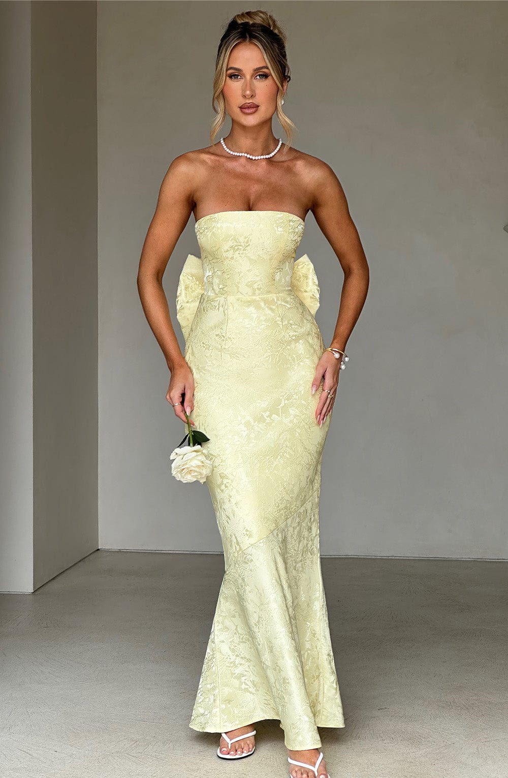 Felisia Maxi Dress in Lemon