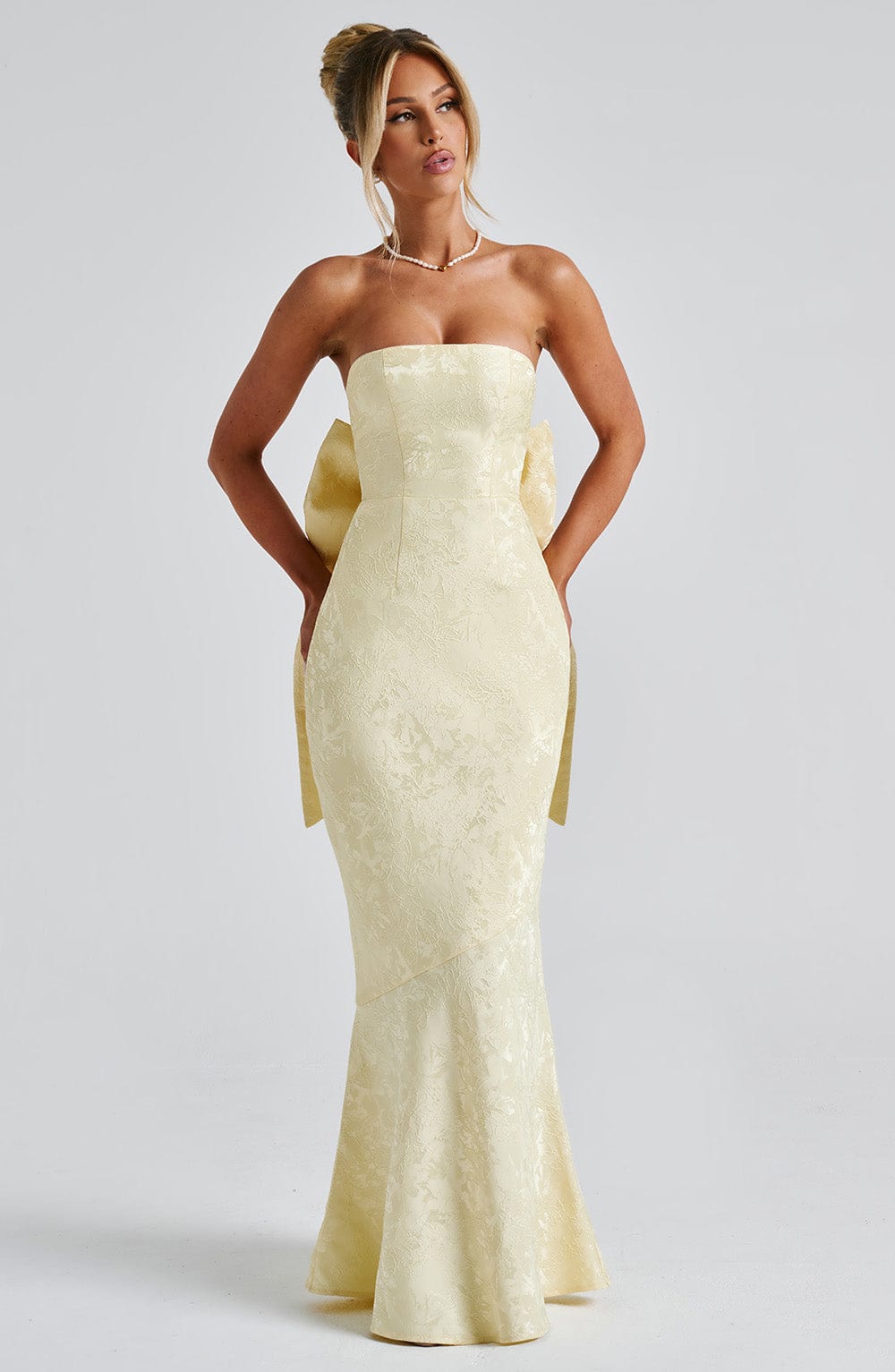 Felisia Maxi Dress in Lemon