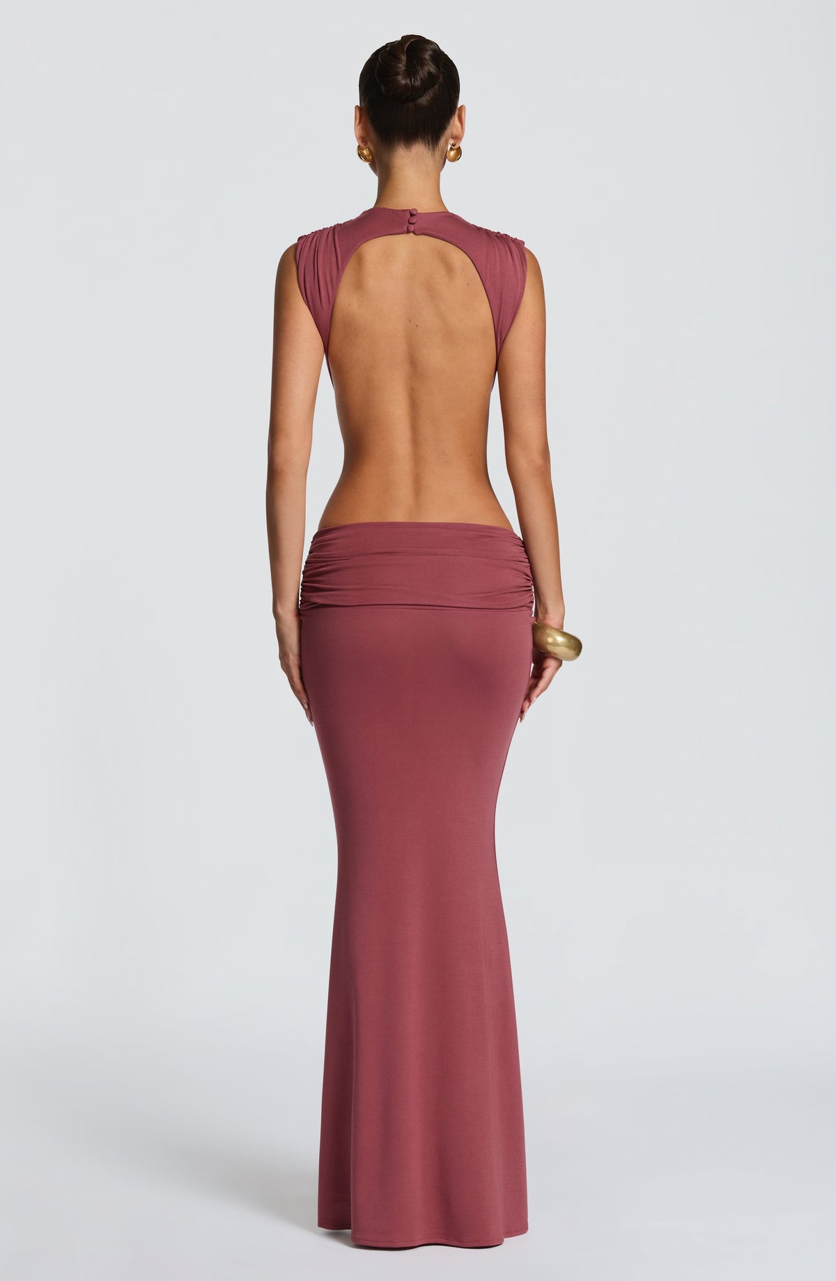 Fenwyn Maxi Dress in Rose Brown