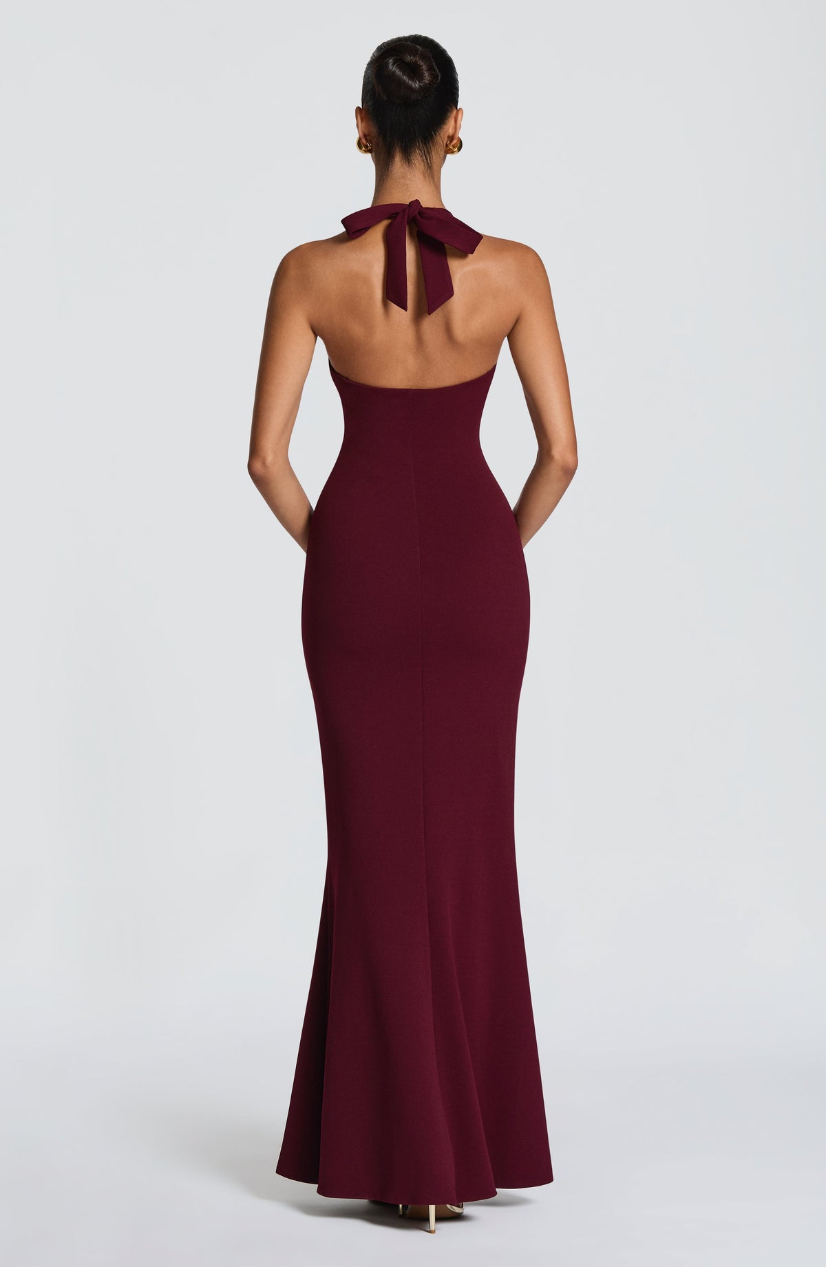 Fernya Maxi Dress in Cherry Lacquer