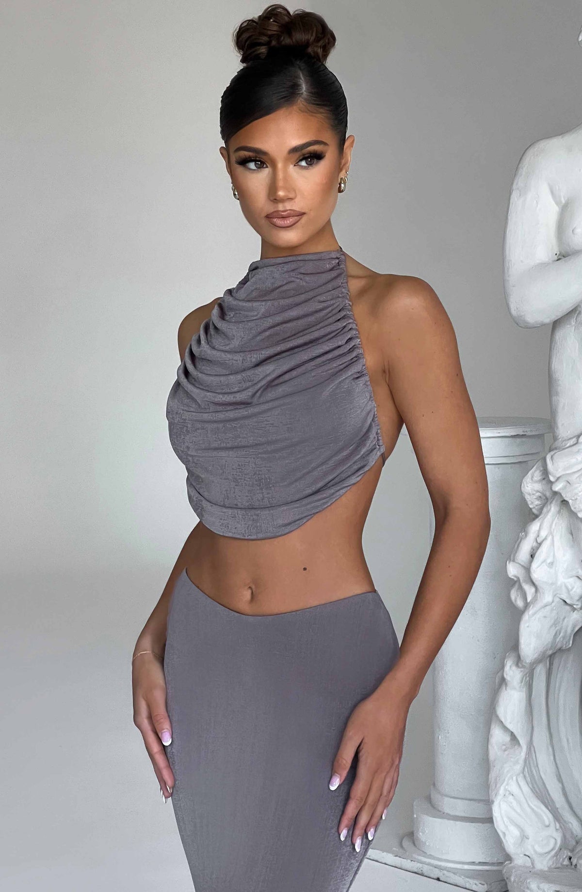Fifianne Top in Charcoal