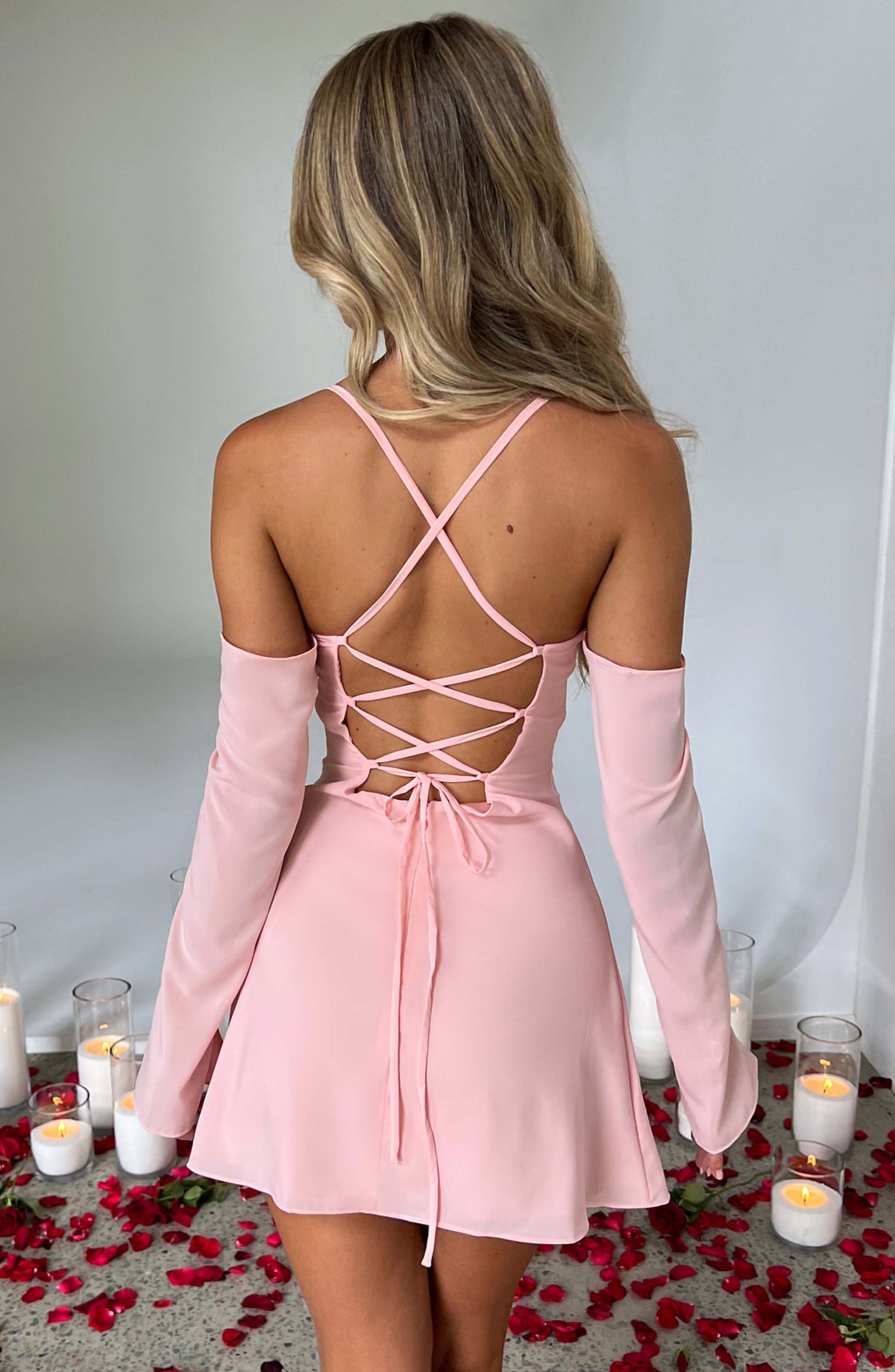 Fionelle Mini Dress in Blush