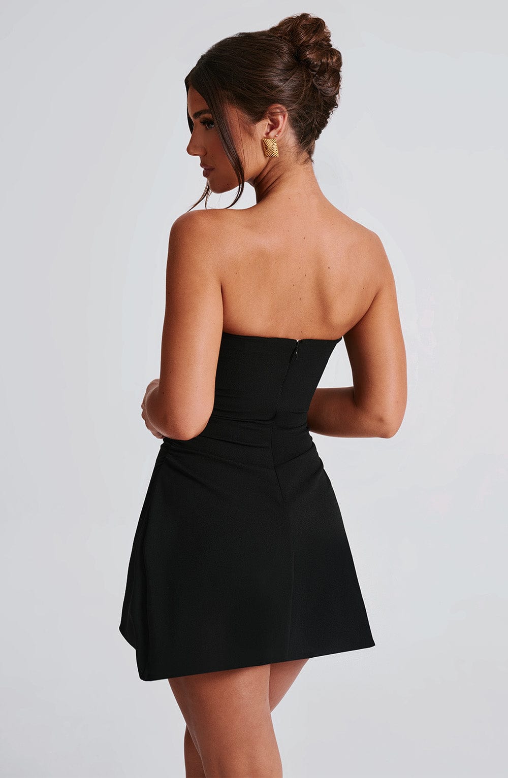 Fleurette Mini Dress in Black