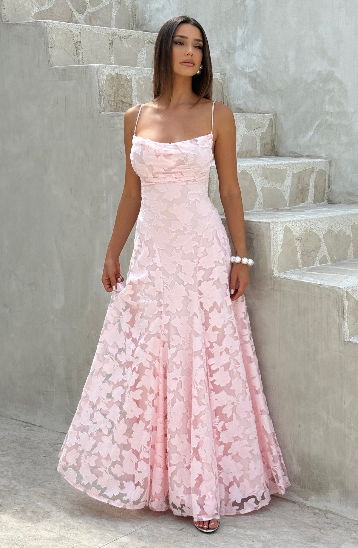 Francine Maxi Dress in Blush