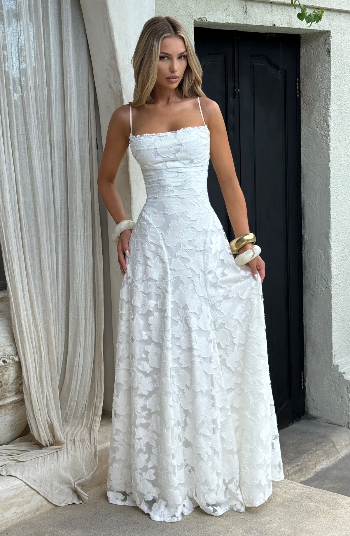 Francine Maxi Dress in Ivory