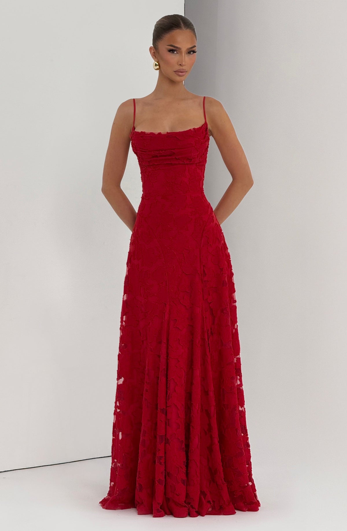 Francine Maxi Dress in Red