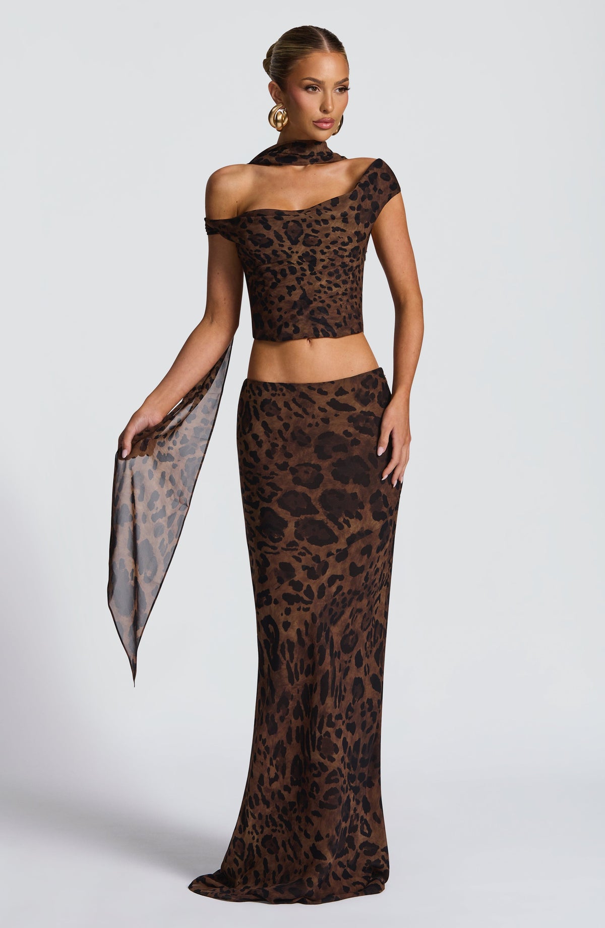 Fredina Scarf in Leopard Print