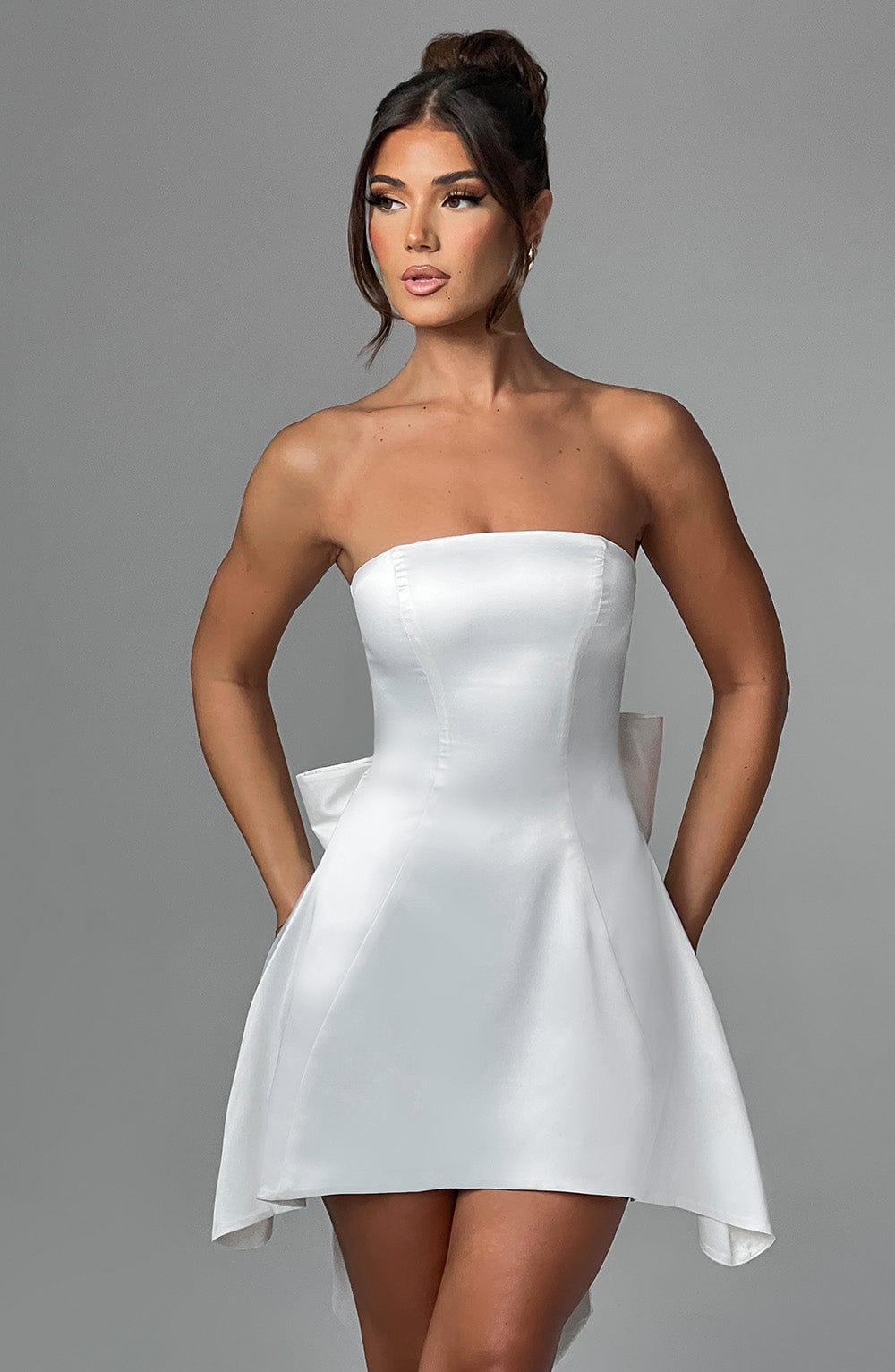 Freyja Mini Dress in Ivory