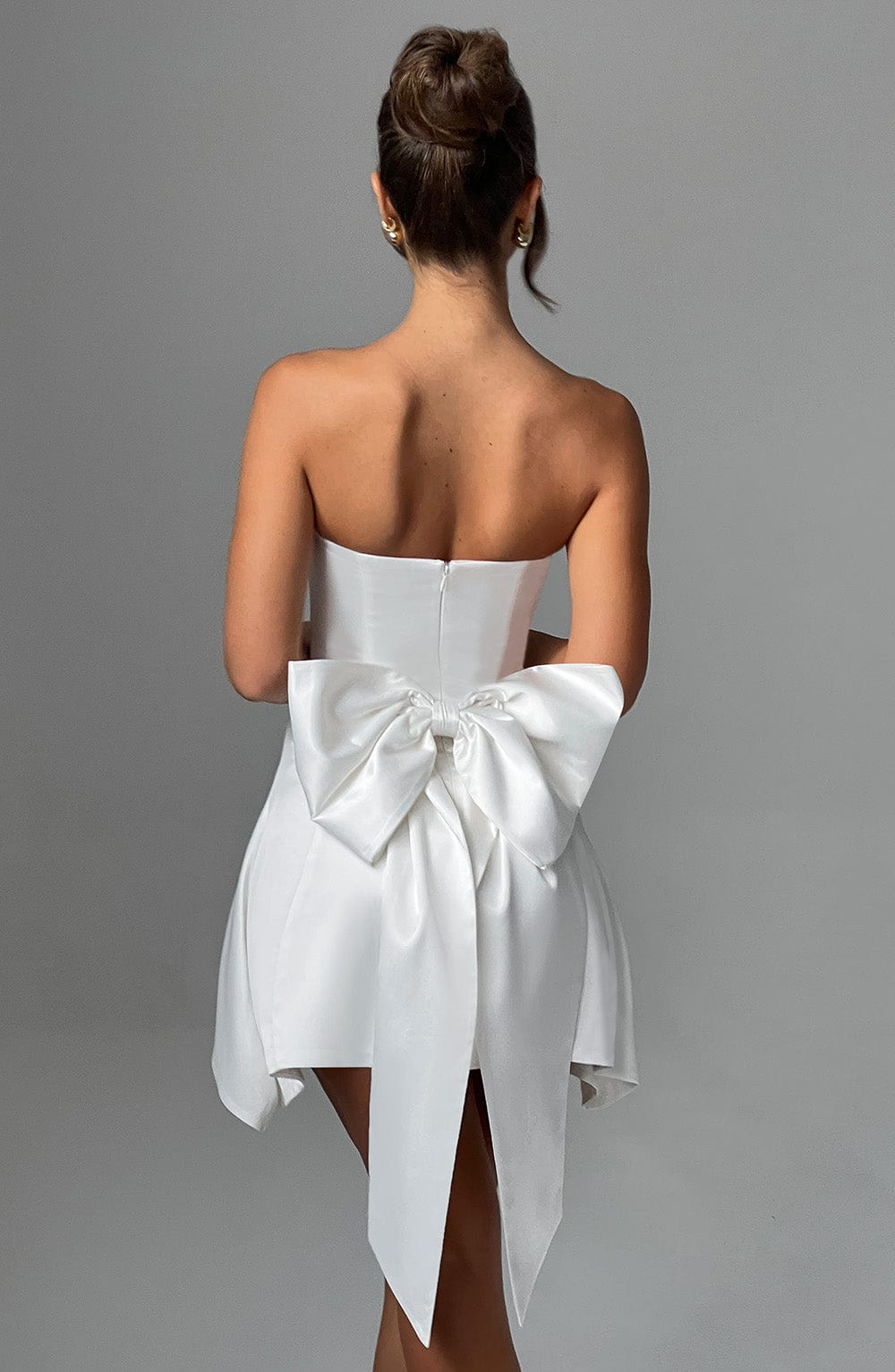 Freyja Mini Dress in Ivory