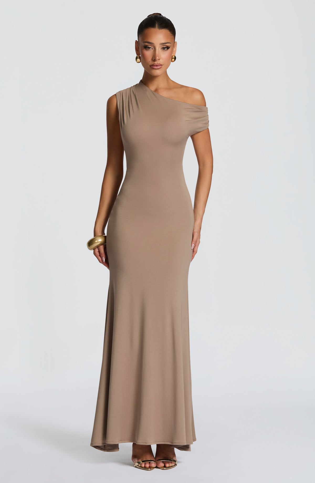 Fyora Maxi Dress in Stone