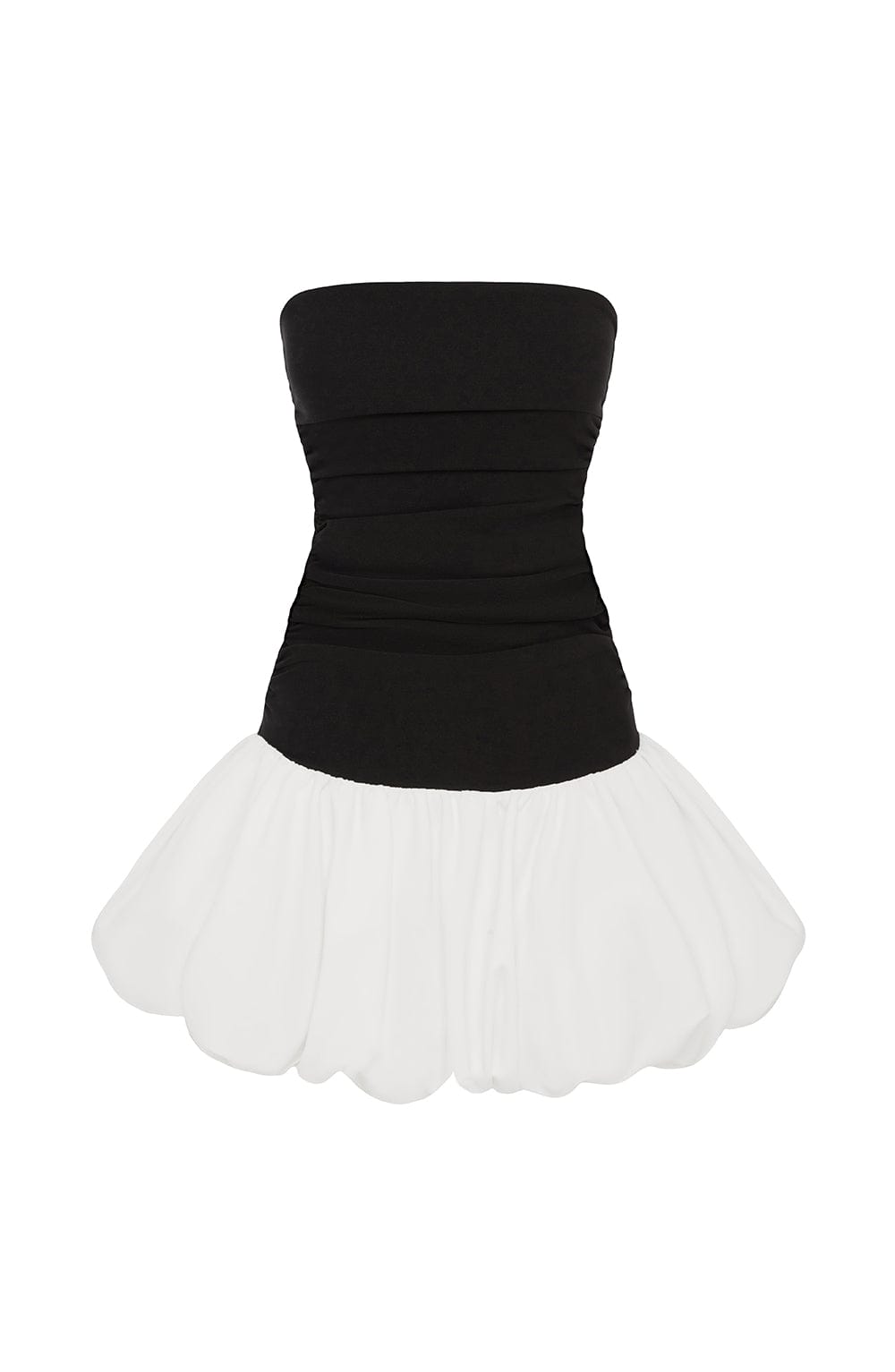 Gemina Mini Dress in Black/White