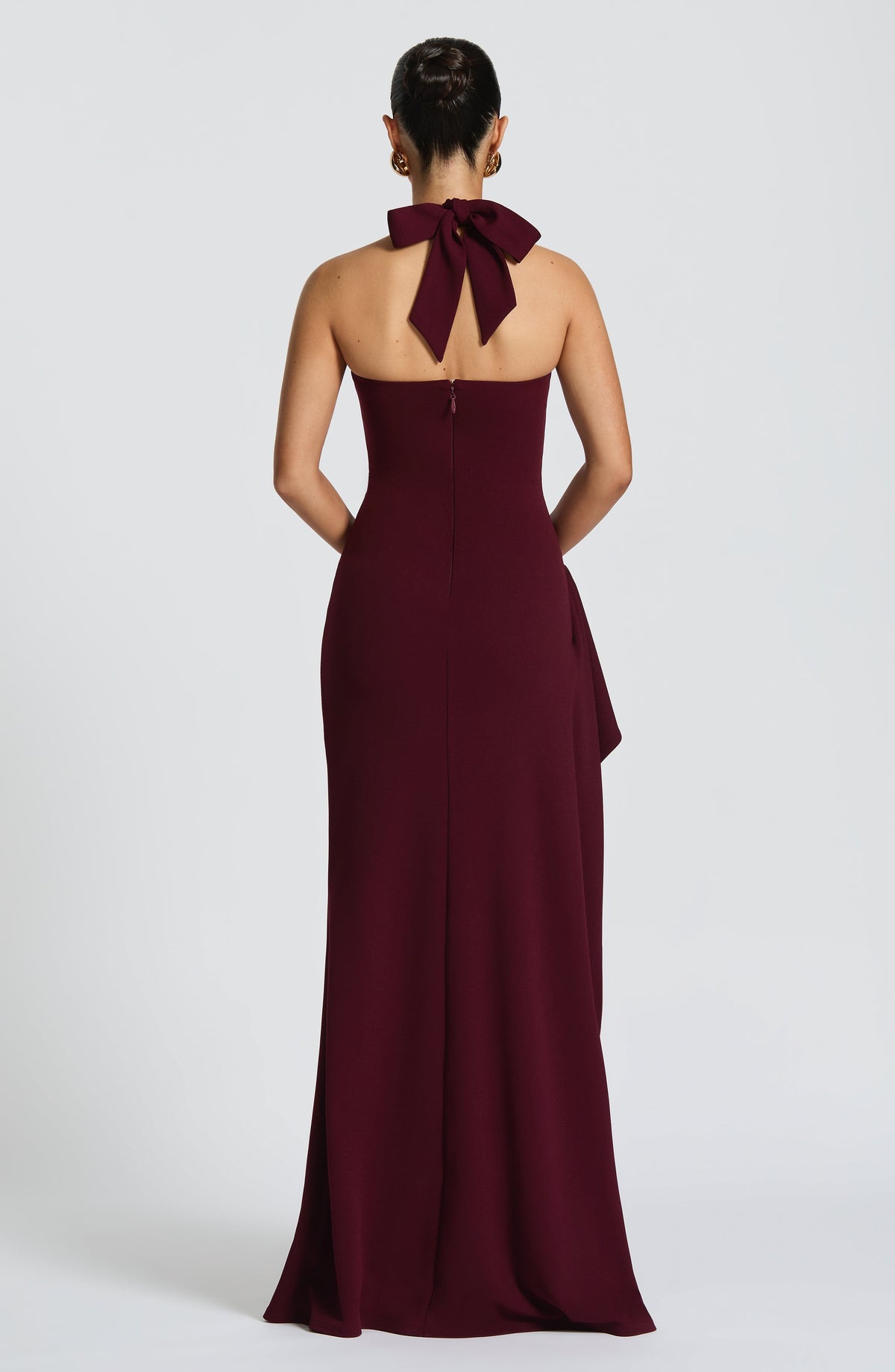 Genelle Maxi Dress in Cherry Lacquer