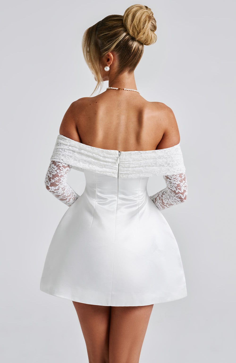 Georgianne Mini Dress in Ivory