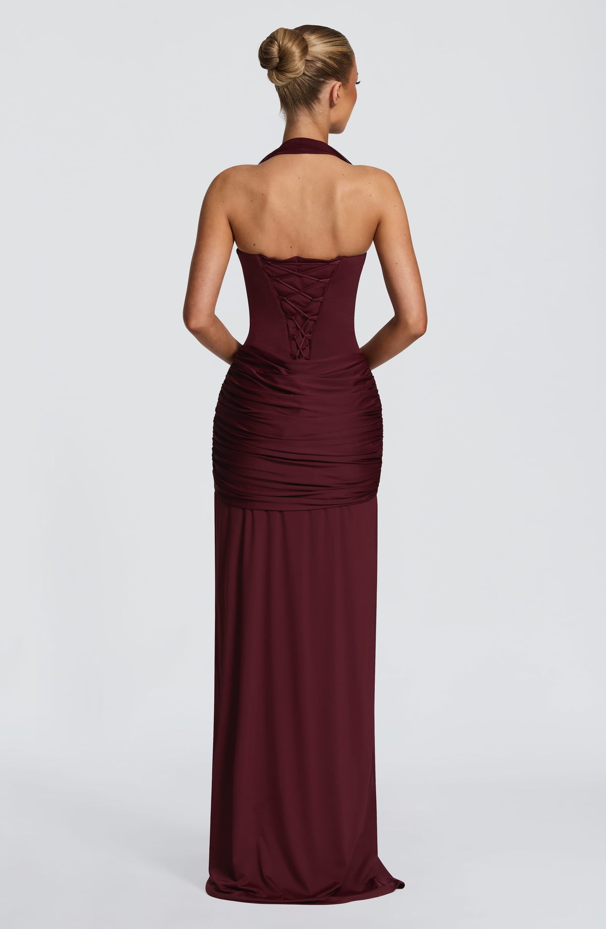 Giana Maxi Dress in Cherry Lacquer