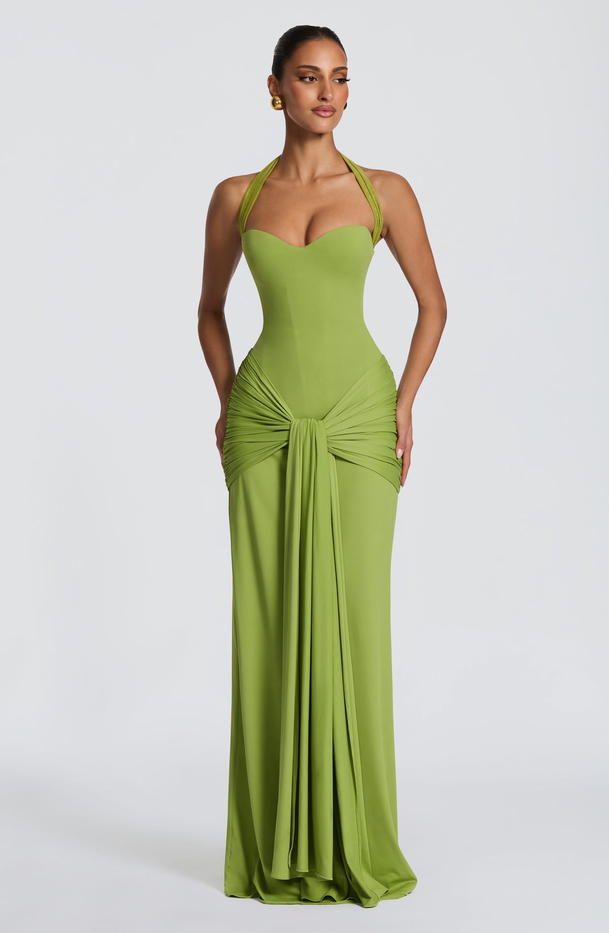 Giana Maxi Dress in Olive