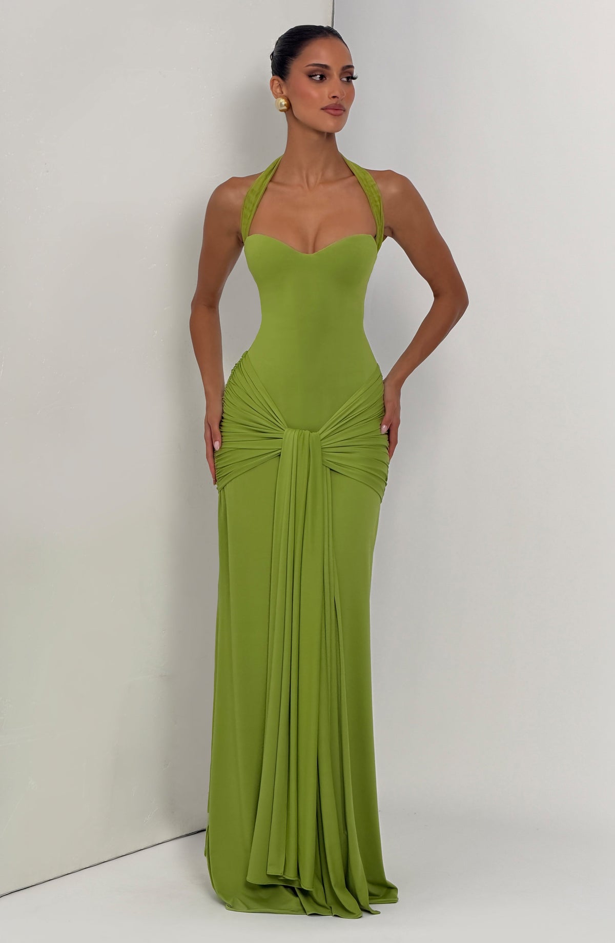 Giana Maxi Dress in Olive