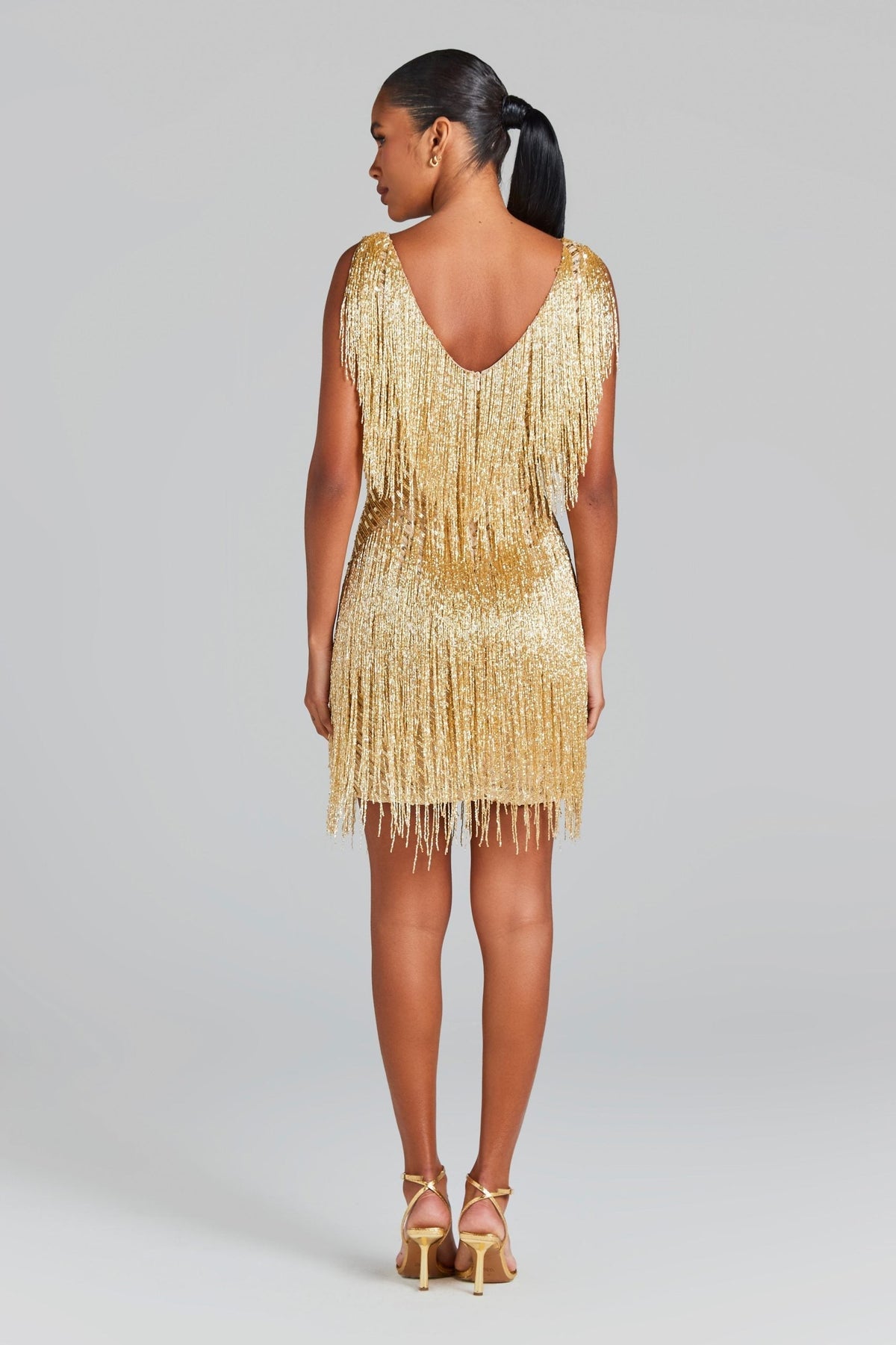 Ginevra Mini Dress in Gold