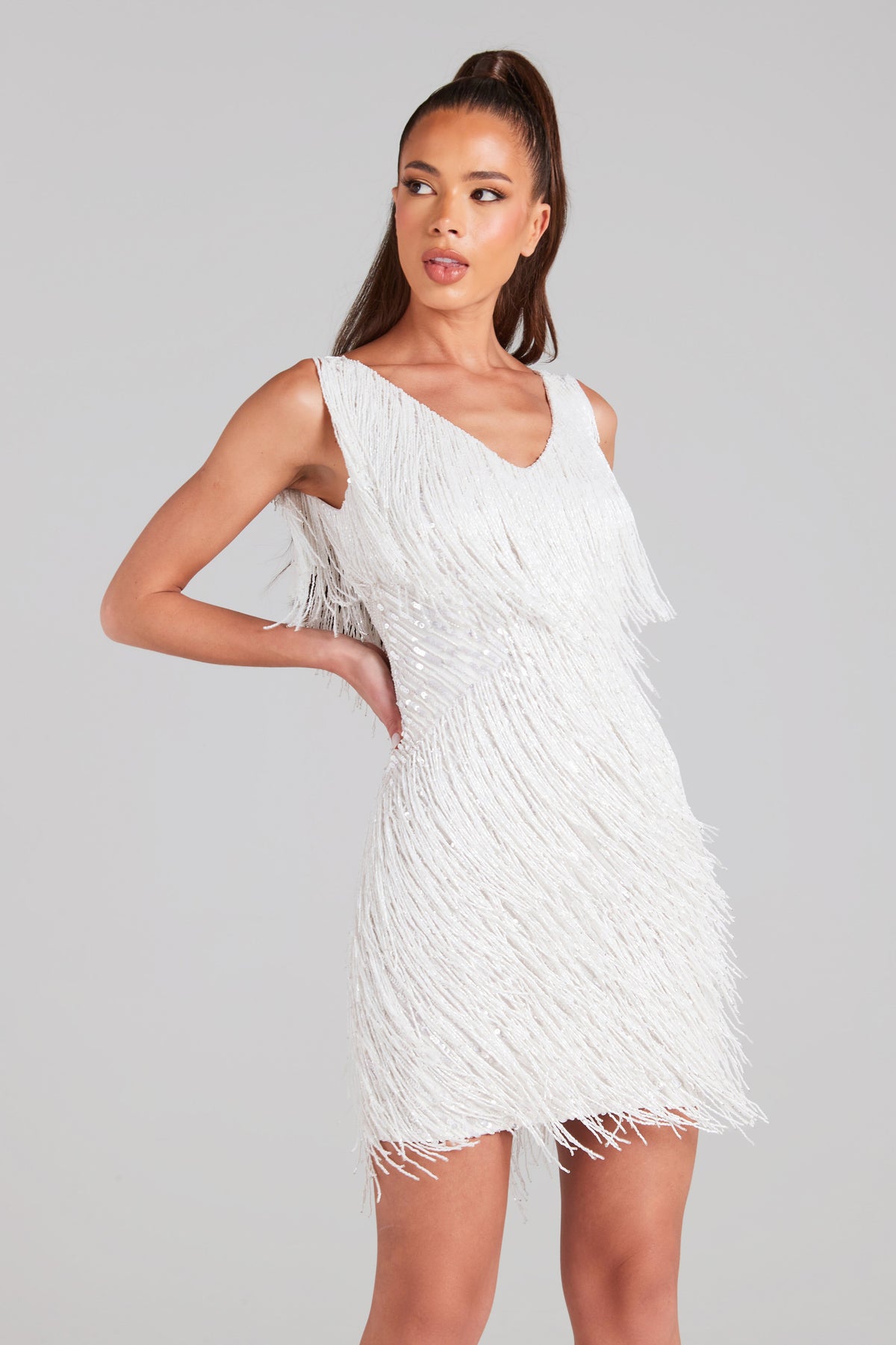 Ginevra Mini Dress in White