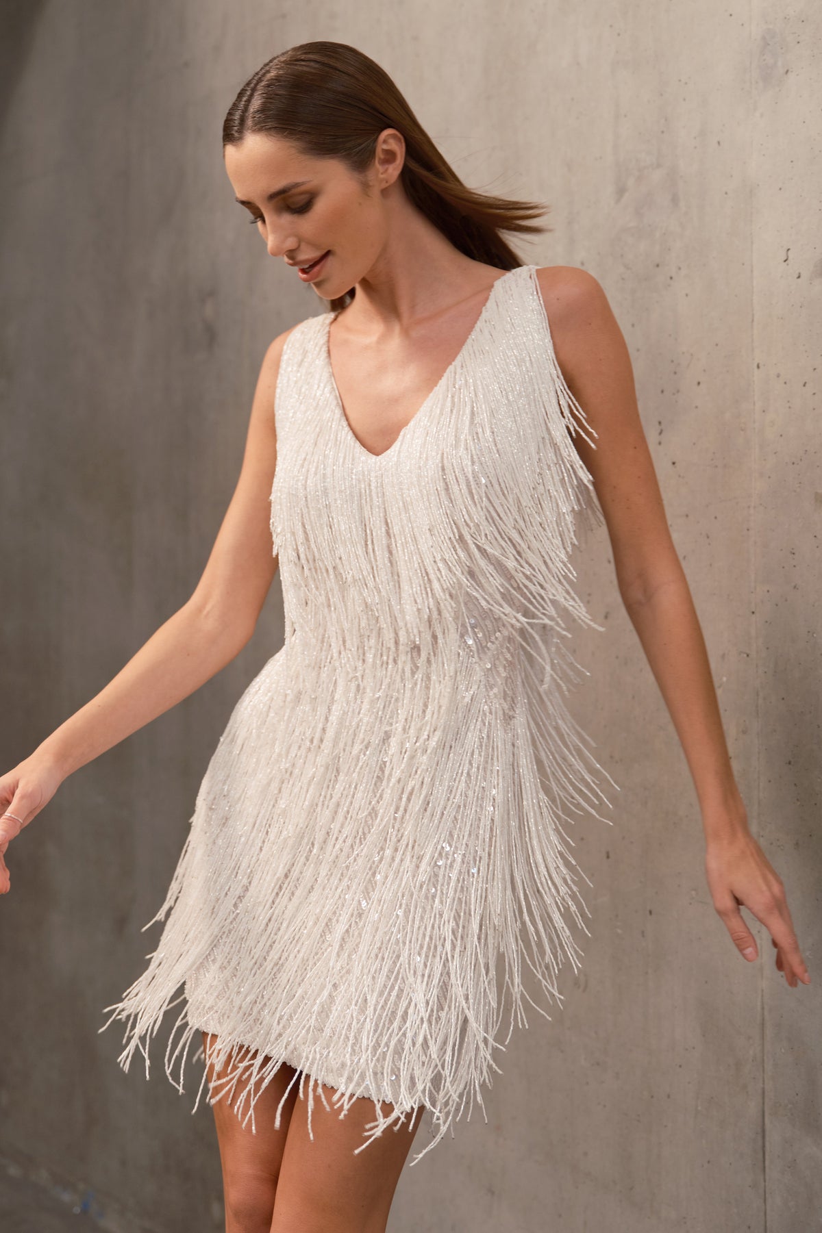 Ginevra Mini Dress in White