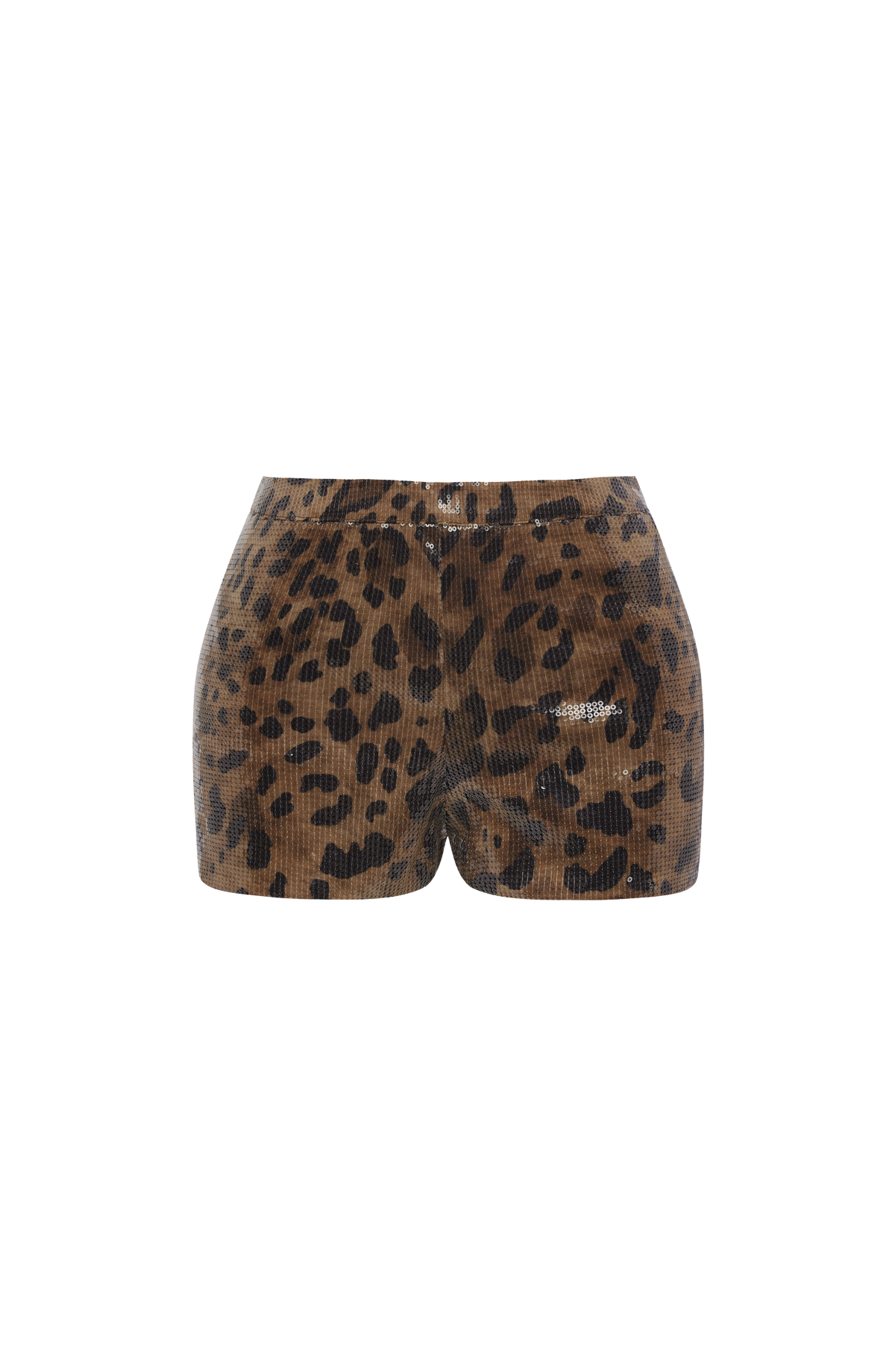 Goldina Shorts in Sequin Leopard Print