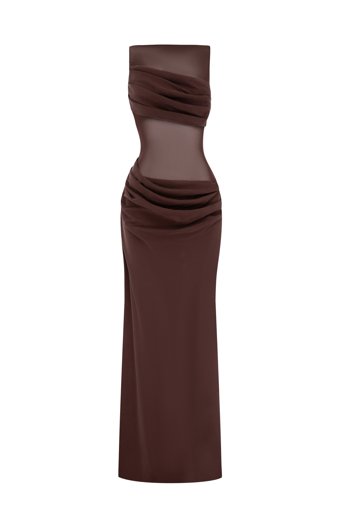 Gracelle Maxi Dress in Plum Brown