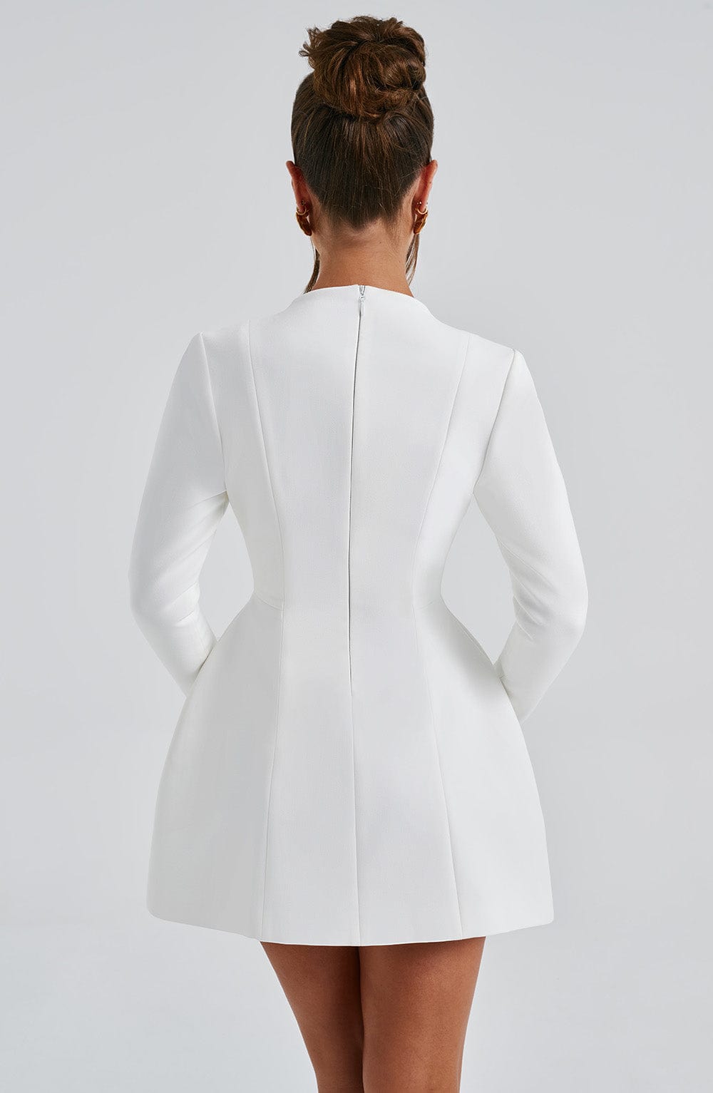 Gretta Mini Dress in Ivory