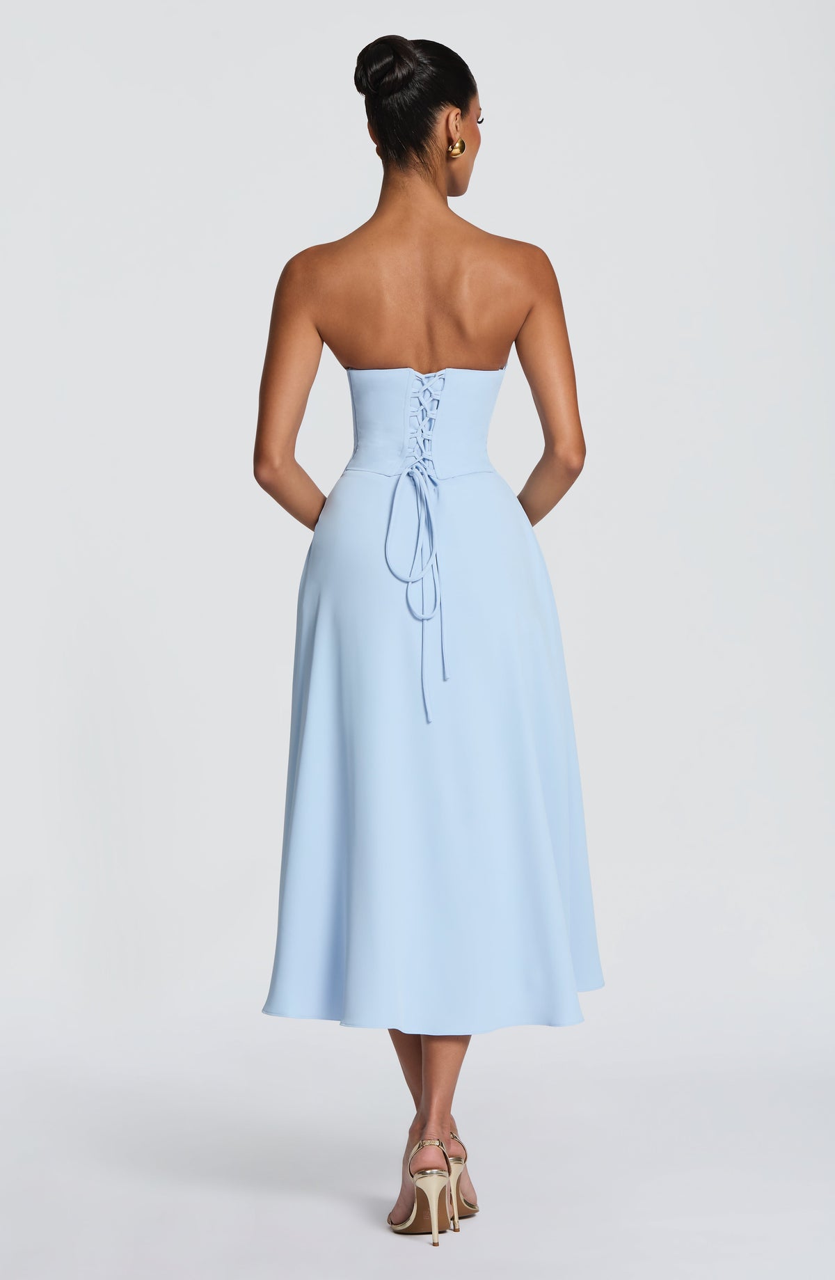 Harlowe Midi Dress in Glacier Blue