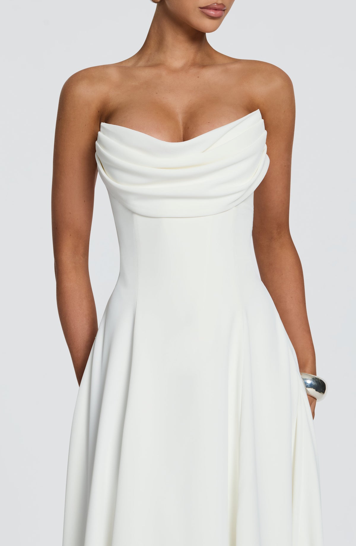 Harlowe Midi Dress in Ivory