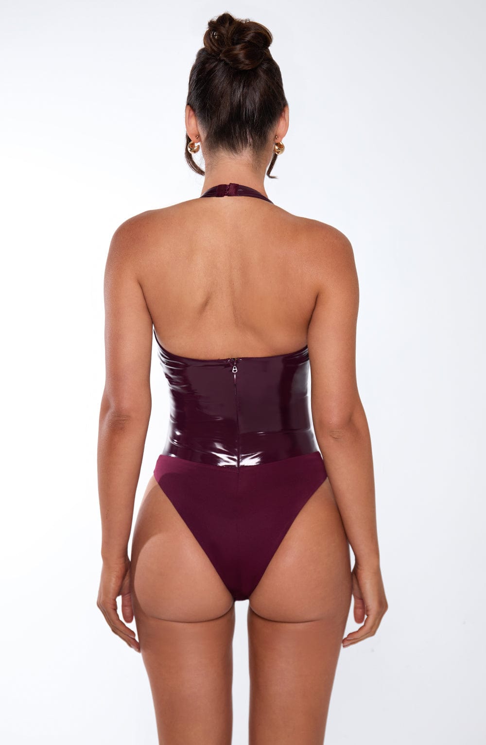 Harlyn Bodysuit in Cherry Lacquer