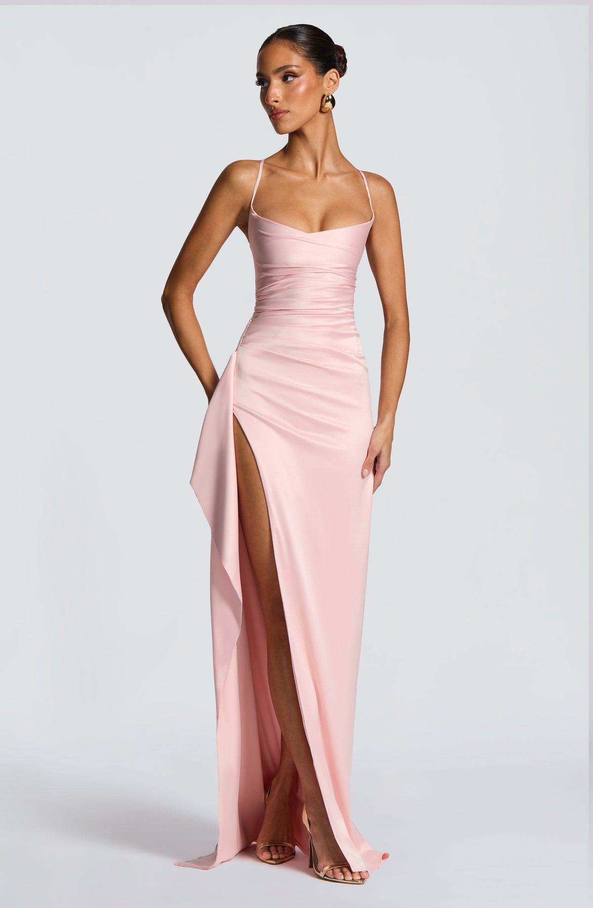 Helena Maxi Dress in Blush