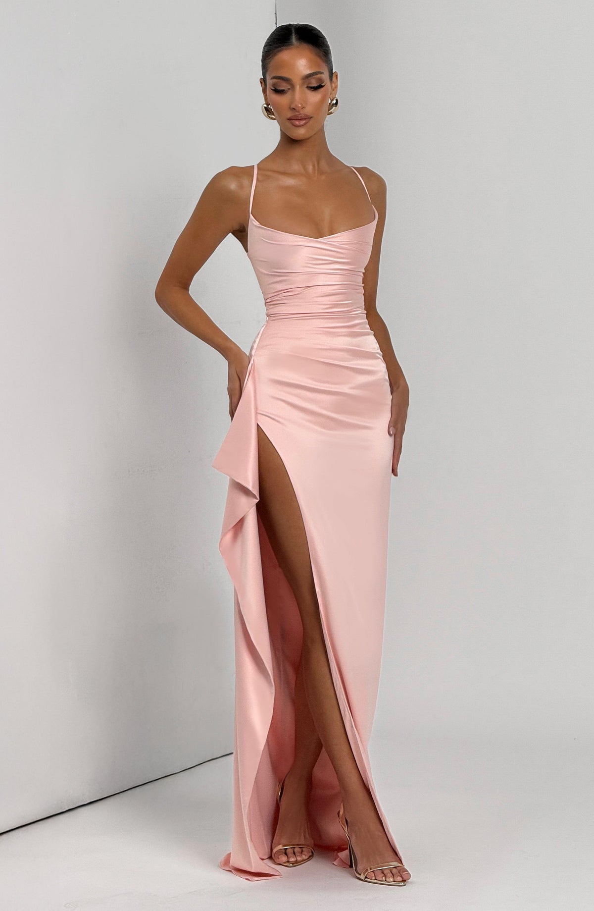 Helena Maxi Dress in Blush