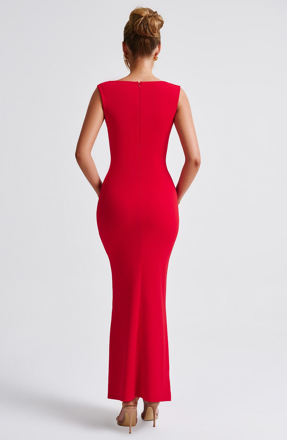 Helina Maxi Dress in Red