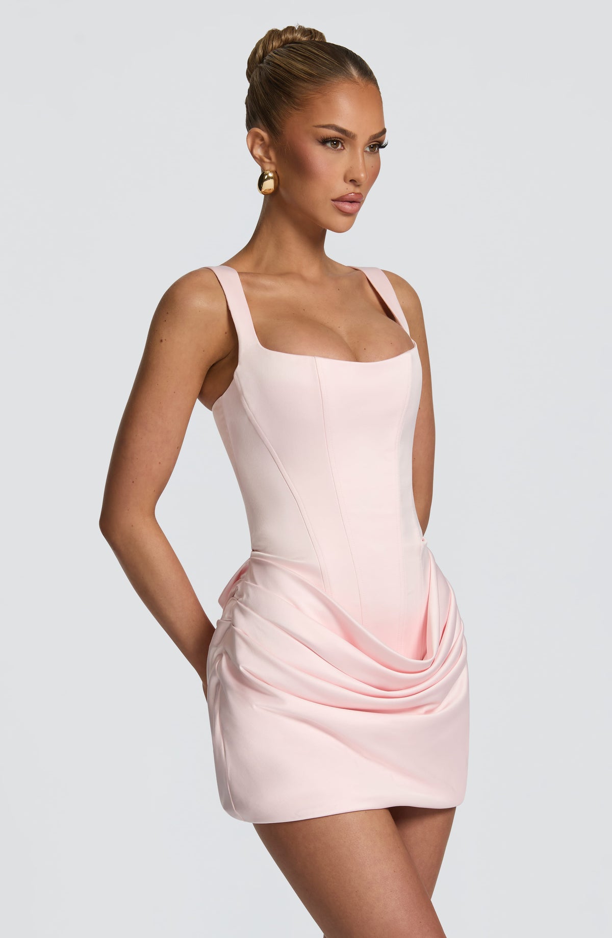 Imogena Mini Dress in Blush