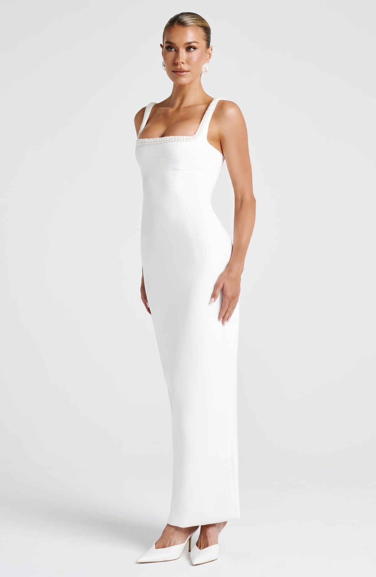 Inessa Midaxi Dress in Ivory