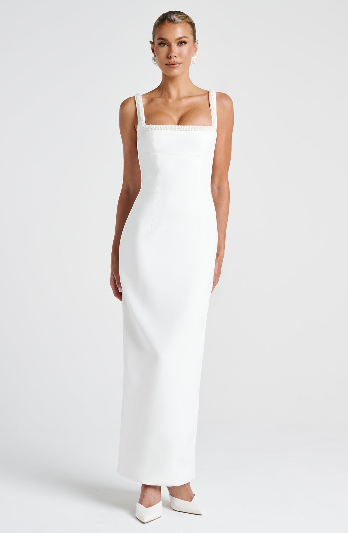 Inessa Midaxi Dress in Ivory