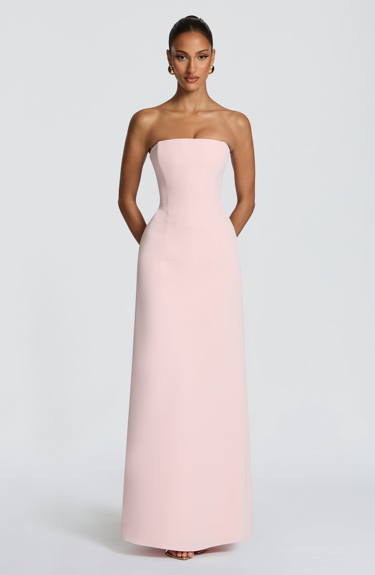 Irmena Maxi Dress in Blush