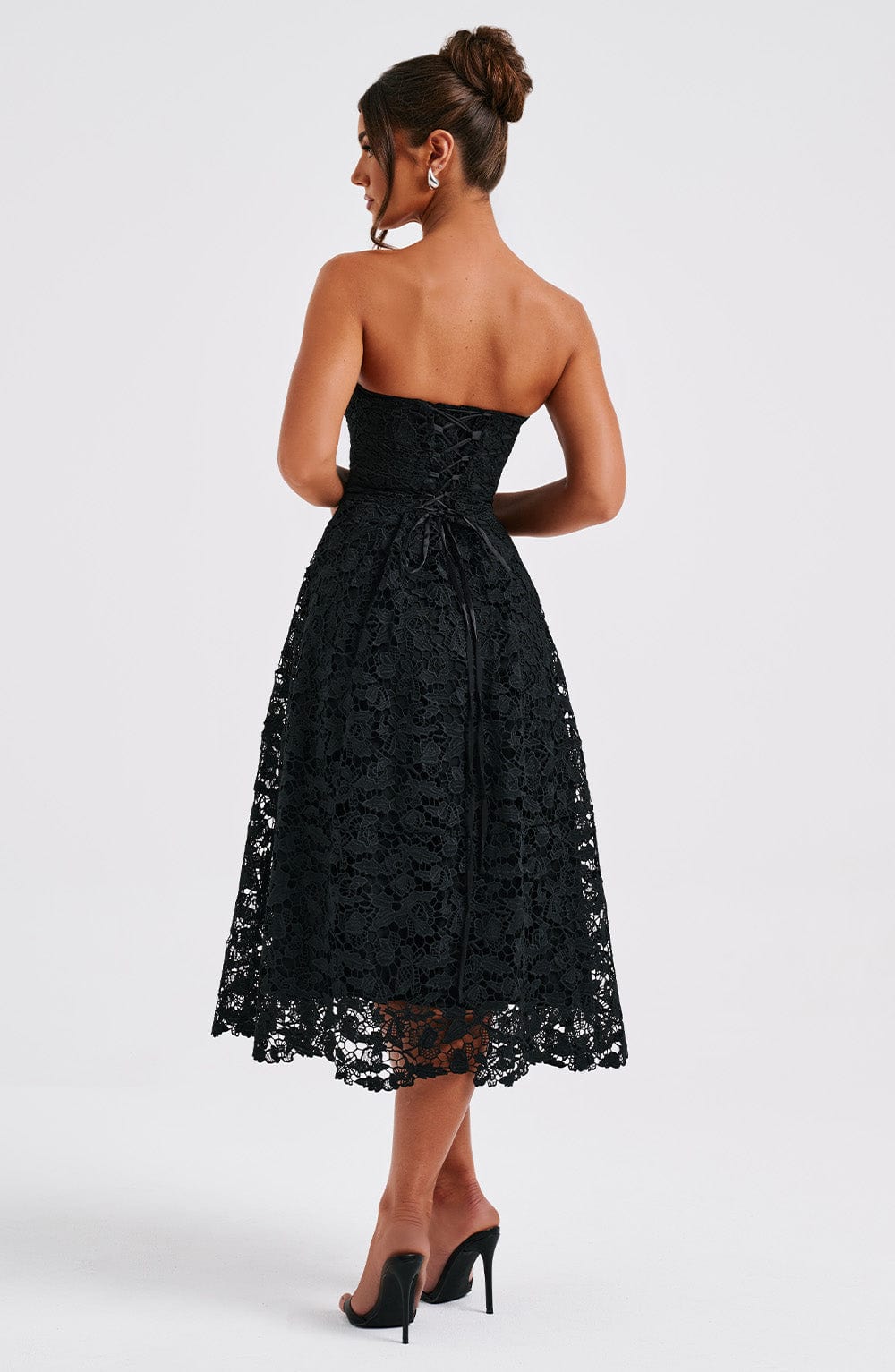 Ishara Midi Dress in Black