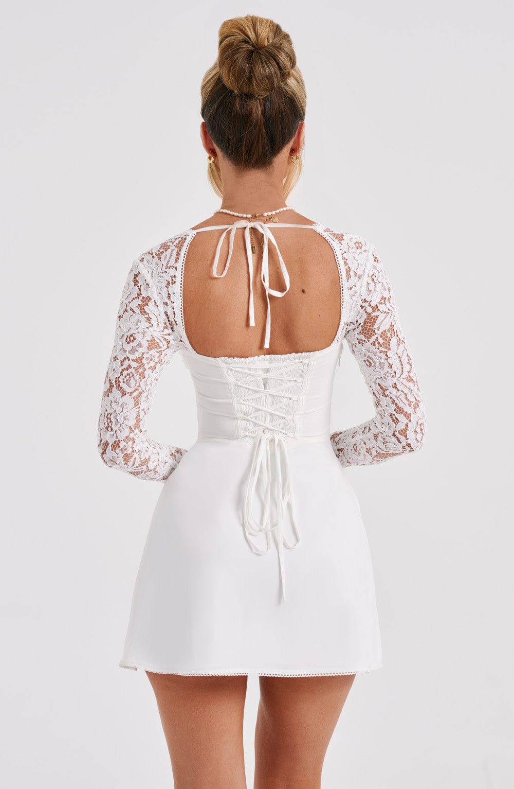 Jacinthe Mini Dress in Ivory